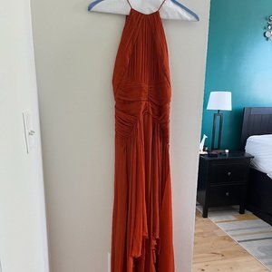 Rust / Burnt Orange ASOS Long Dress Sz 4